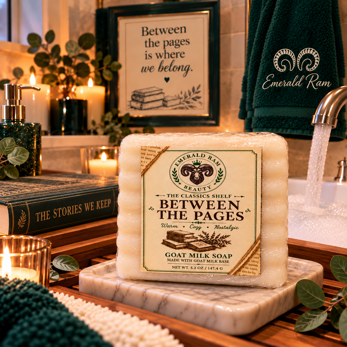 BOOKISH BARS: The Classics Shelf: Between the Pages (Goat Milk Soap)