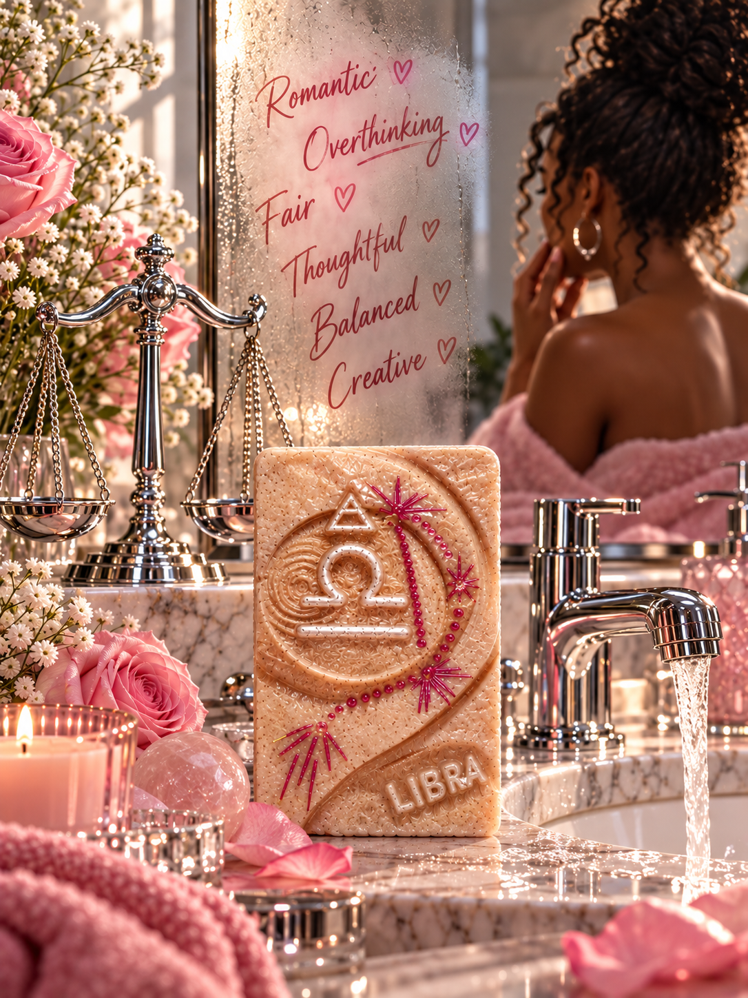 Libra Woman Rose Balance Bar Soap