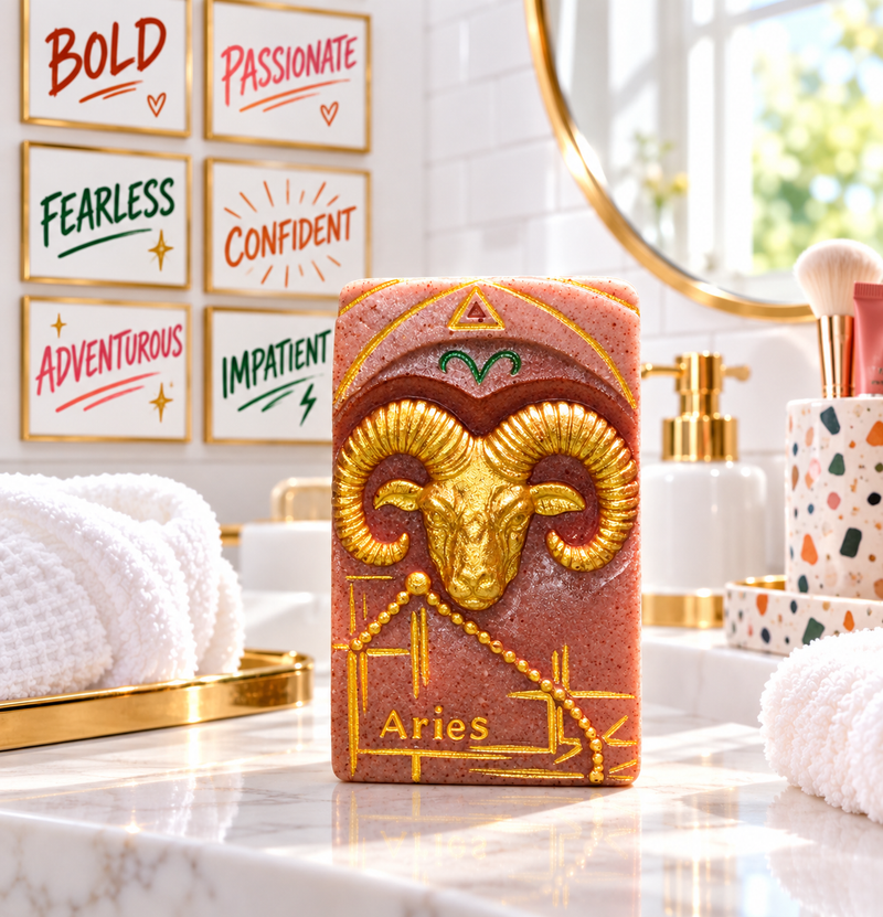 Aries Woman Flame Kiss Bar Soap
