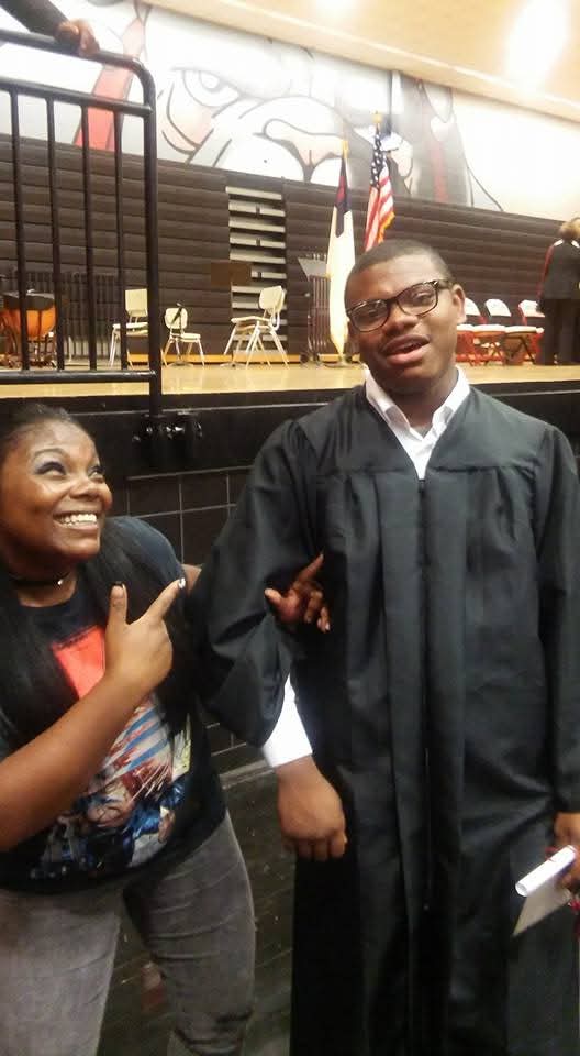 Ron-El Eugene Fultz, Jr. at graduation